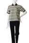 【SCYE BASICS】Striped Cotton Pique ポロ シャツ サイ/サイベーシックス/Scye/SCYE BASICS