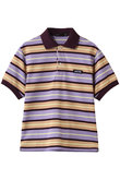 【SCYE BASICS】Striped Cotton Pique ポロ シャツ