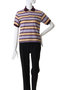 【SCYE BASICS】Striped Cotton Pique ポロ シャツ サイ/サイベーシックス/Scye/SCYE BASICS