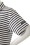 【UNISEX】【SCYE BASICS】Cotton Striped ハーフ ジップ Tシャツ サイ/サイベーシックス/Scye/SCYE BASICS