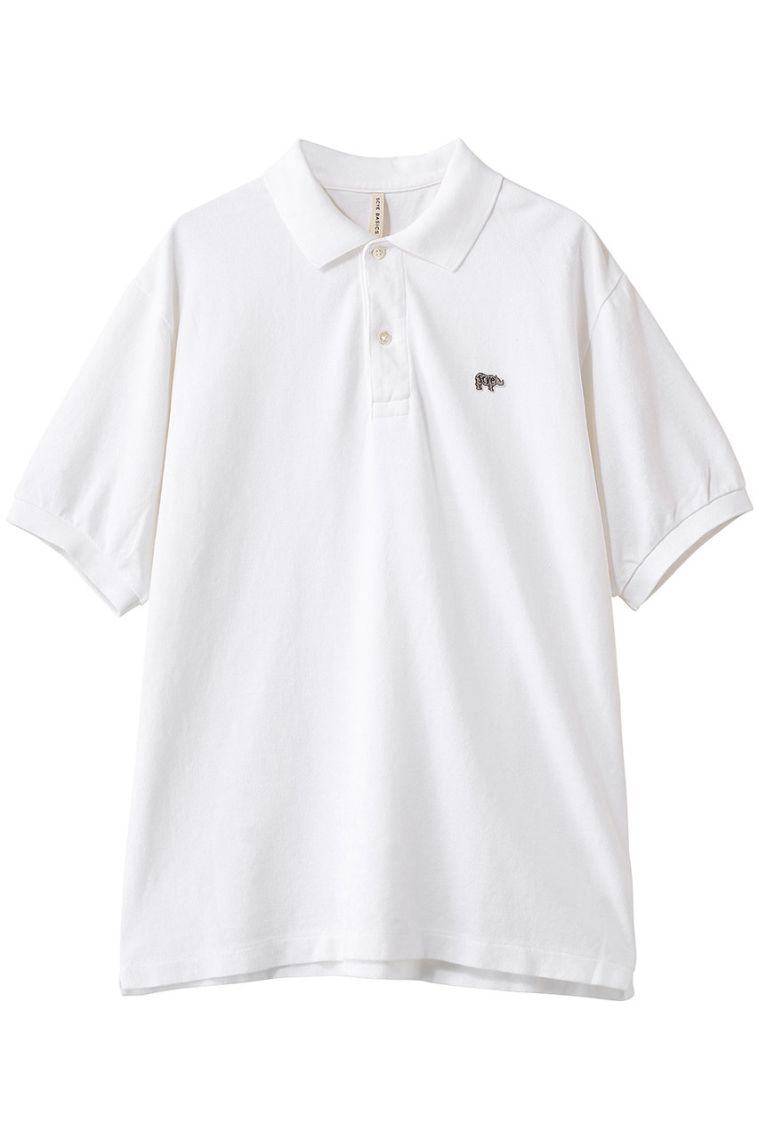 サイ/サイベーシックス/Scye/SCYE BASICSの【MEN】【SCYE BASICS】Cotton Piqu ポロ シャツ(オフシロ/5126-21700)