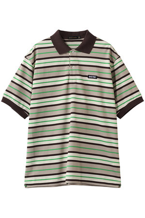 サイ/サイベーシックス/Scye/SCYE BASICSの【MEN】【SCYE BASICS】Striped Cotton Piquet  ポロ シャツ(110400/110404)