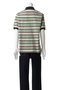 【MEN】【SCYE BASICS】Striped Cotton Piquet  ポロ シャツ サイ/サイベーシックス/Scye/SCYE BASICS