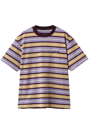 サイ/サイベーシックス/Scye/SCYE BASICSの【MEN】【SCYE BASICS】Striped Cotton Piquet  Tシャツ(110100/110102)