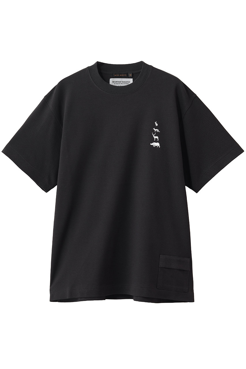 サイ/サイベーシックス/Scye/SCYE BASICSの【MEN】【Mountain Research × SCYE BASICS】Cotton Piquet Tシャツ(クロ/5126-21460)