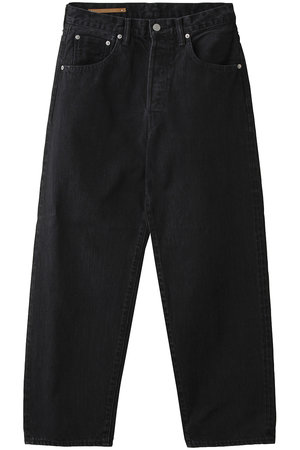 サイ/サイベーシックス/Scye/SCYE BASICSの【UNISEX】【SCYE BASICS】Selvedge ブラックデニム バギージーンズ(110600/110604)