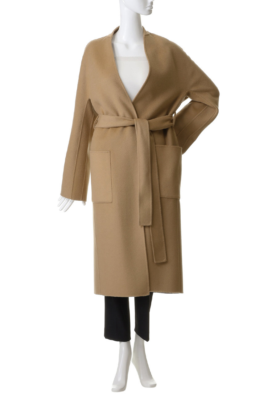 新品 SCYE BASICS カシミヤ混 Pコート キャメル 36 Scye/SCYE BASICS(サイ/サイベーシックス)｜ウールシルク ダブル