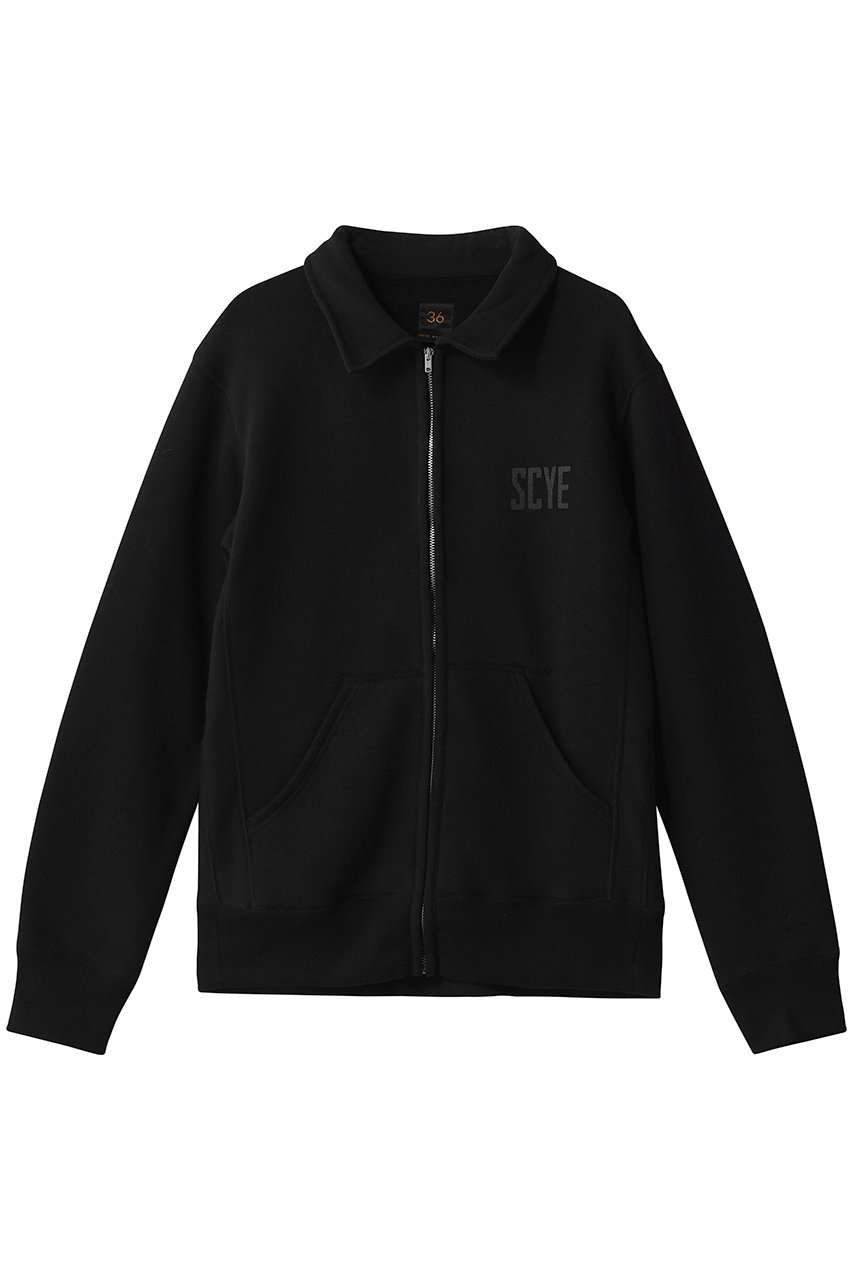サイ/サイベーシックス/Scye/SCYE BASICSの【MEN】【SCYE BASICS】フリース バック ジャージー ジップアップトップ(クロ/5126-23703)