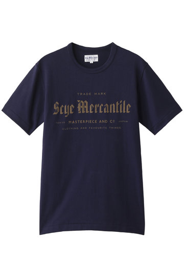 Scye/SCYE BASICS サイ/サイベーシックス 【UNISEX】【Scye Mercantile】ロゴTシャツ 【ELLESHOP限定】ネイビー