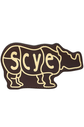 Scye/SCYE BASICS サイ/サイベーシックス 【予約販売】【UNISEX】パテントレザーライノコインパース ブラウン