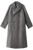 ウールカシミヤメルトンラグランオーバーコート