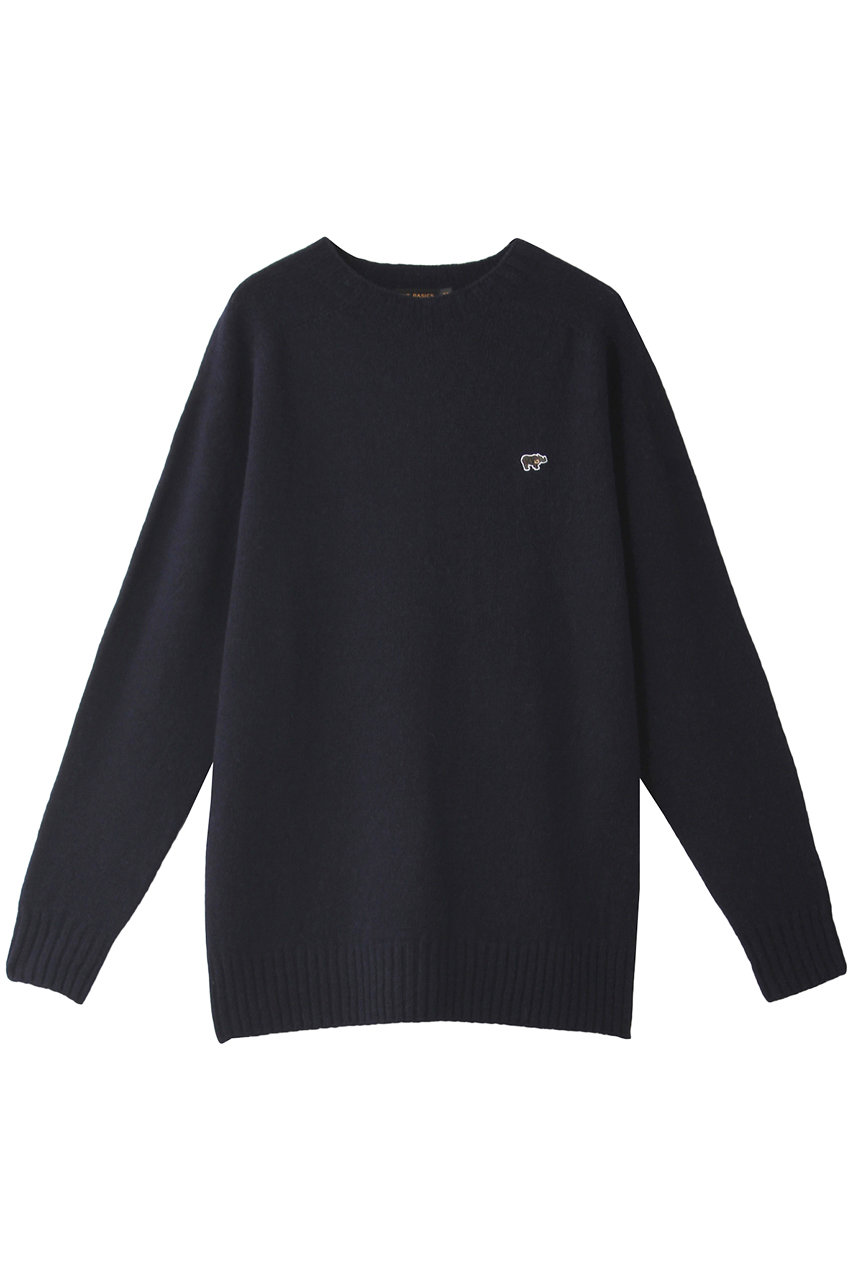 Scye/SCYE BASICS サイ/サイベーシックス メンズ(MENS)ウール クルーネックセーター ネイビー
