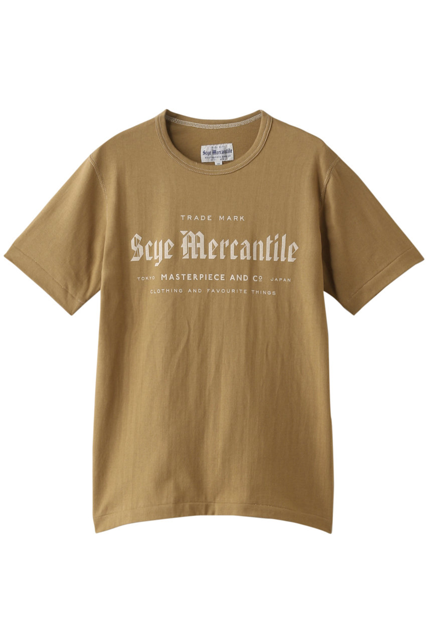 Scye/SCYE BASICS サイ/サイベーシックス 【UNISEX】【Scye Mercantile】ロゴTシャツ カーキベージュ