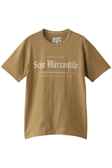 Scye/SCYE BASICS サイ/サイベーシックス 【UNISEX】【Scye Mercantile】ロゴTシャツ カーキベージュ