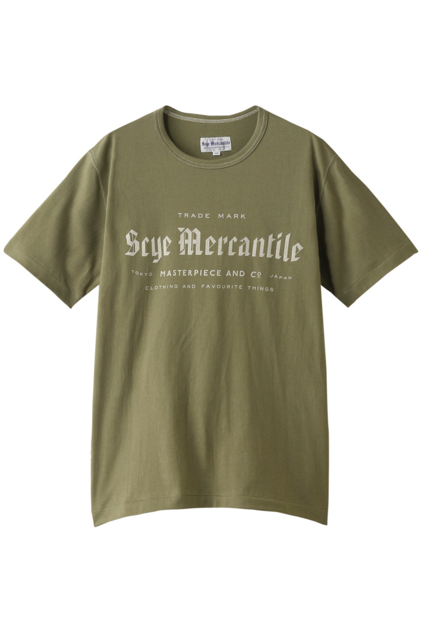 Scye/SCYE BASICS サイ/サイベーシックス 【UNISEX】【Scye Mercantile】ロゴTシャツ カーキグリーン