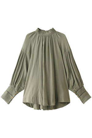 ヌキテパ/ne Quittez pasのモスコットンフリルカラーブラウス