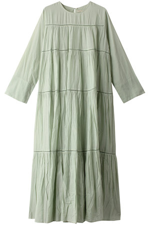 ヌキテパ/ne Quittez pasのコットンボイル ティアード マキシ ドレス