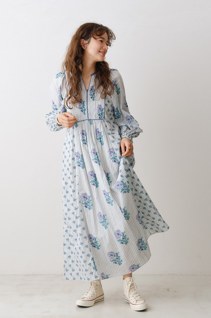 ne Quittez pas(ヌキテパ)｜COTTON JACQUARD LILY プリント