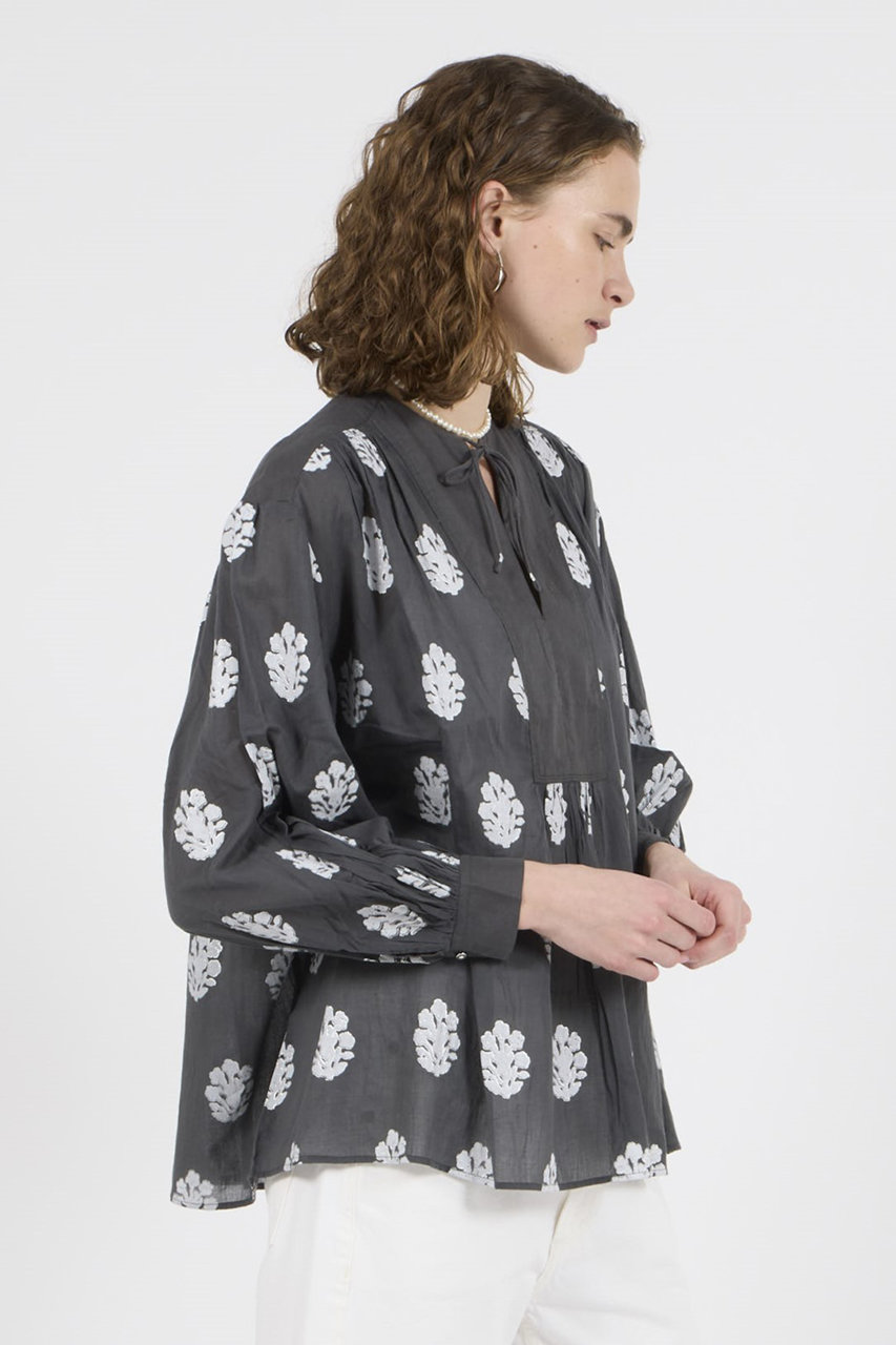 ne Quittez pas(ヌキテパ)｜COTTON VOILE SEDUM FOIL プリント