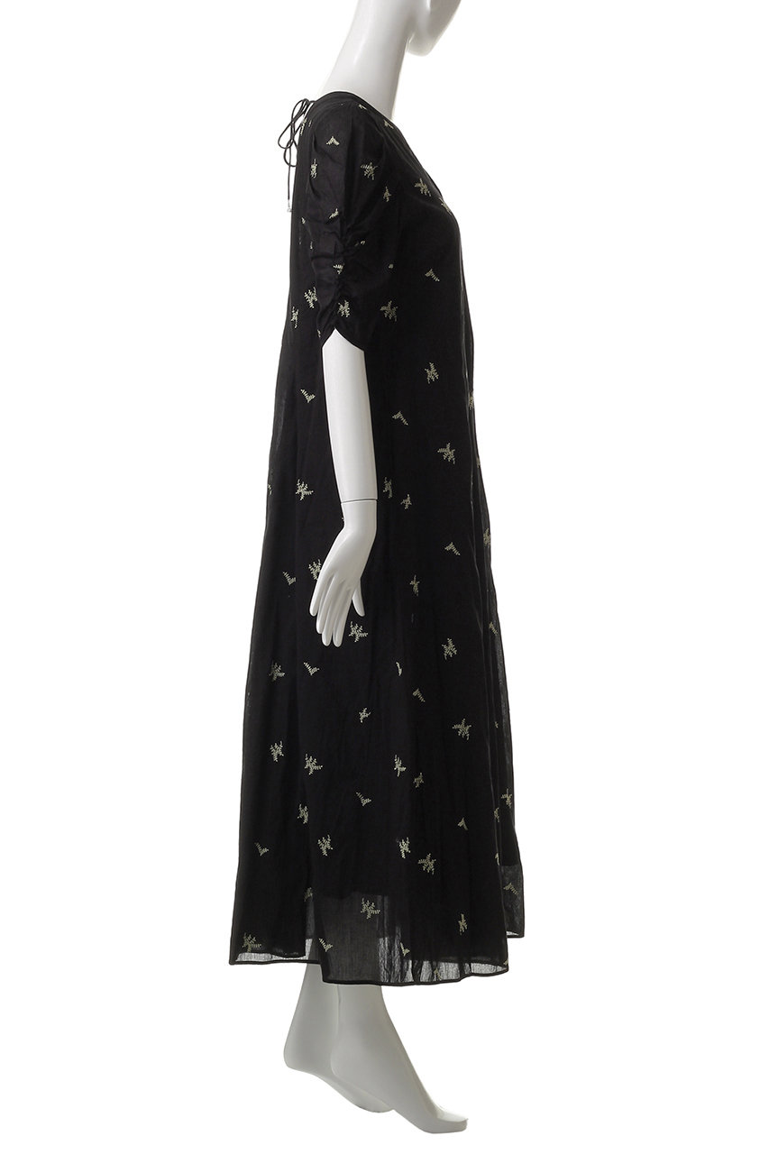 ne Quittez pas(ヌキテパ)｜COTTON VOILE DOT LEAF 刺しゅう