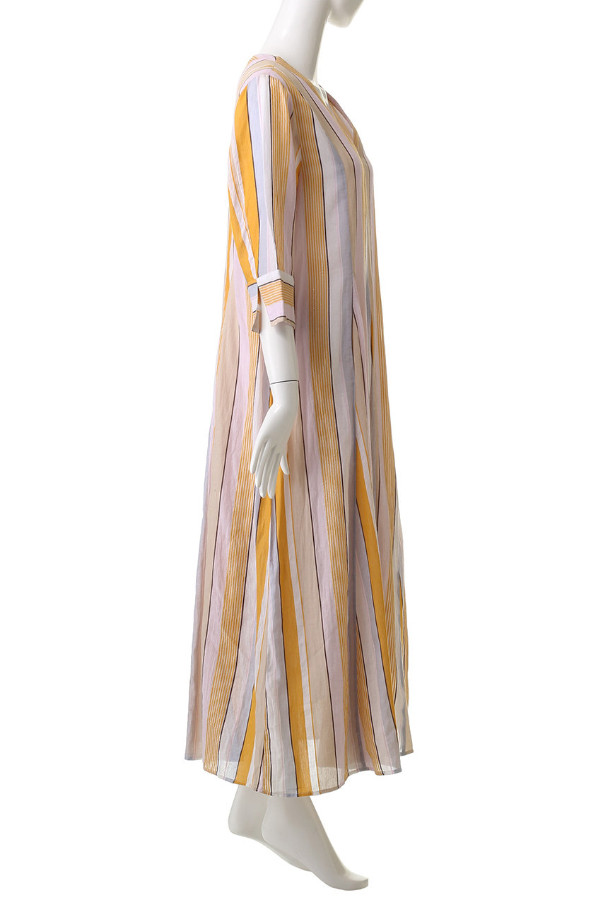 ne Quittez pas(ヌキテパ)｜COTTON VOILE STRIPE パネル ドレス