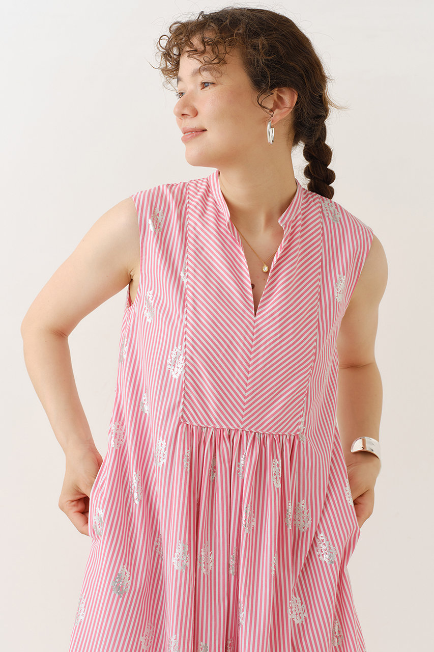 ne Quittez pas(ヌキテパ)｜COTTON POPLIN STRIPE ホイル