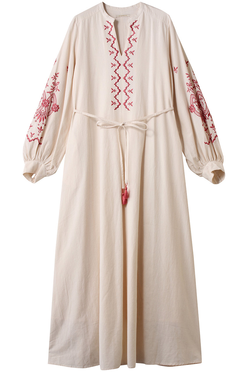 ne Quittez pas CRIMP COTTON ANGLAIS エンブロイダリー ドレス (エクリュ, M) ヌキテパ ELLE SHOP ne Quittez pas CRIMP COTTON ANGLAIS エンブロイダリー ドレス (エクリュ, M) ヌキテパ ELLE SHOP