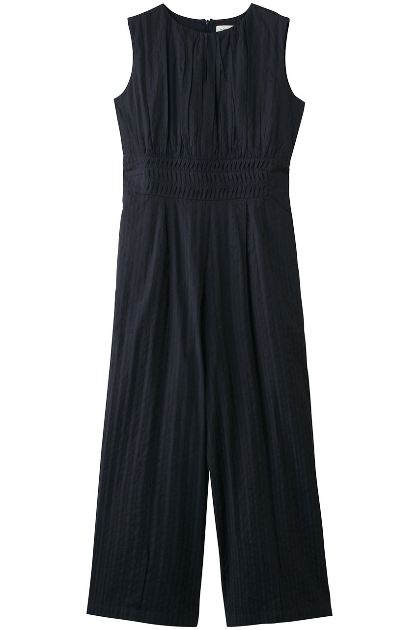 ヌキテパ/ne Quittez pasのCotton Wave Tuck オールインワン(ネイビー/010861FJ4)