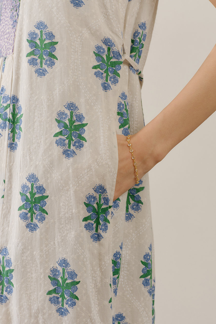 ne Quittez pas(ヌキテパ)｜Cotton Jacquard Iberis print Embroidery
