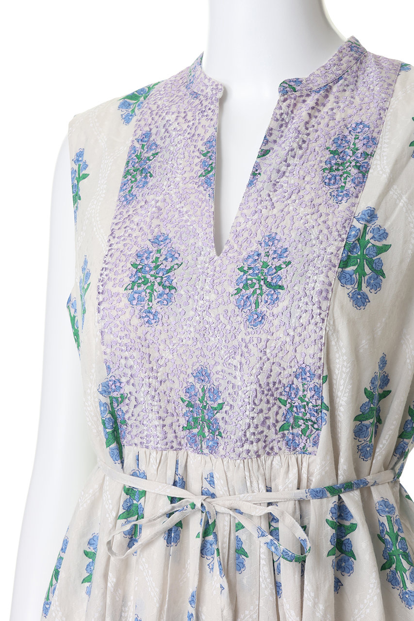 ne Quittez pas(ヌキテパ)｜Cotton Jacquard Iberis print Embroidery