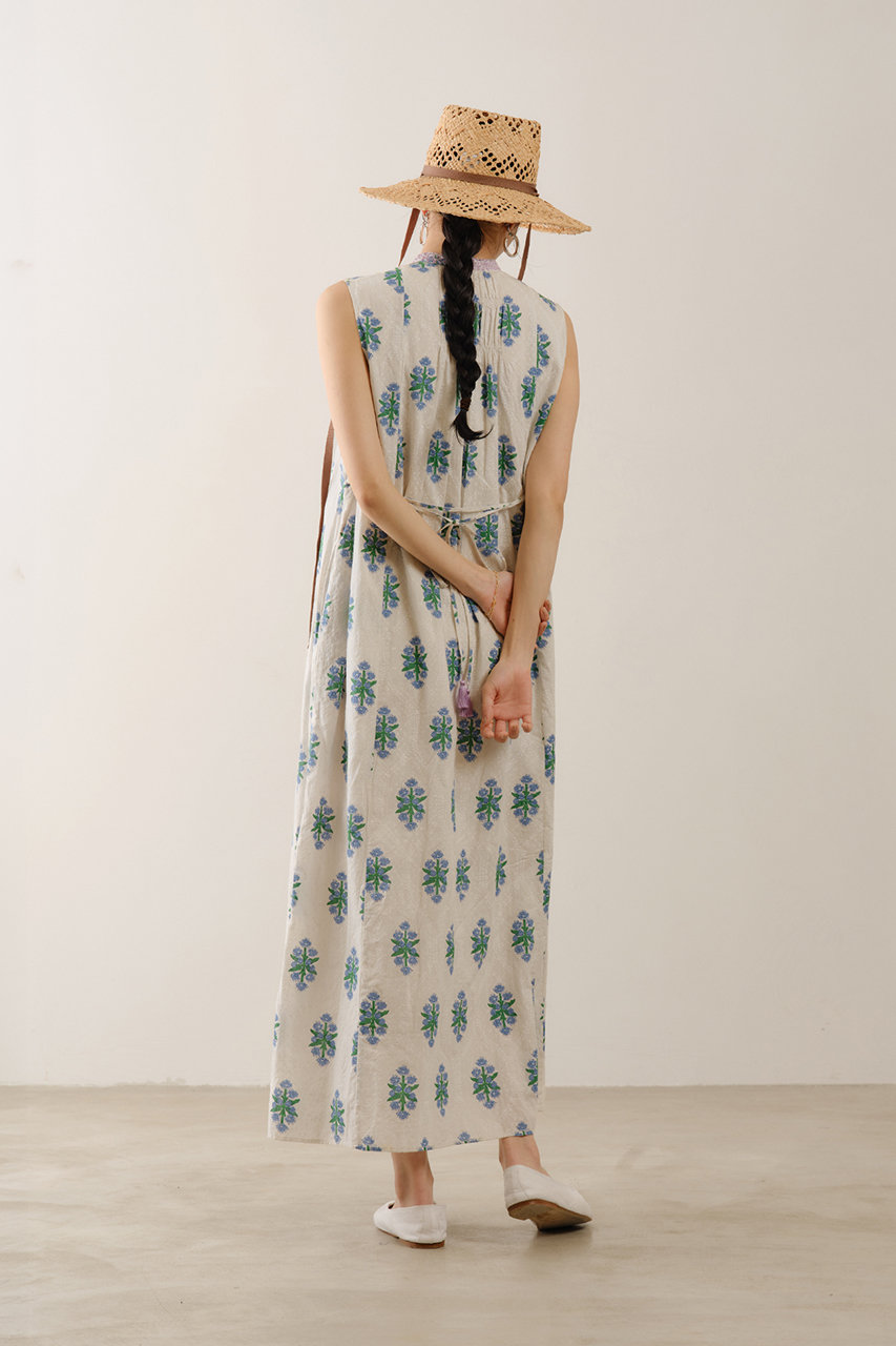 ne Quittez pas(ヌキテパ)｜Cotton Jacquard Iberis print Embroidery