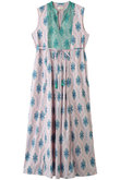 Cotton Jacquard Iberis print Embroideryノースリーブドレス ヌキテパ/ne Quittez pas