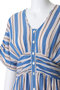 Cotton Voile Stripe ウエスト ギャザードレス ヌキテパ/ne Quittez pas