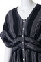 Cotton Voile Stripe ウエスト ギャザードレス ヌキテパ/ne Quittez pas