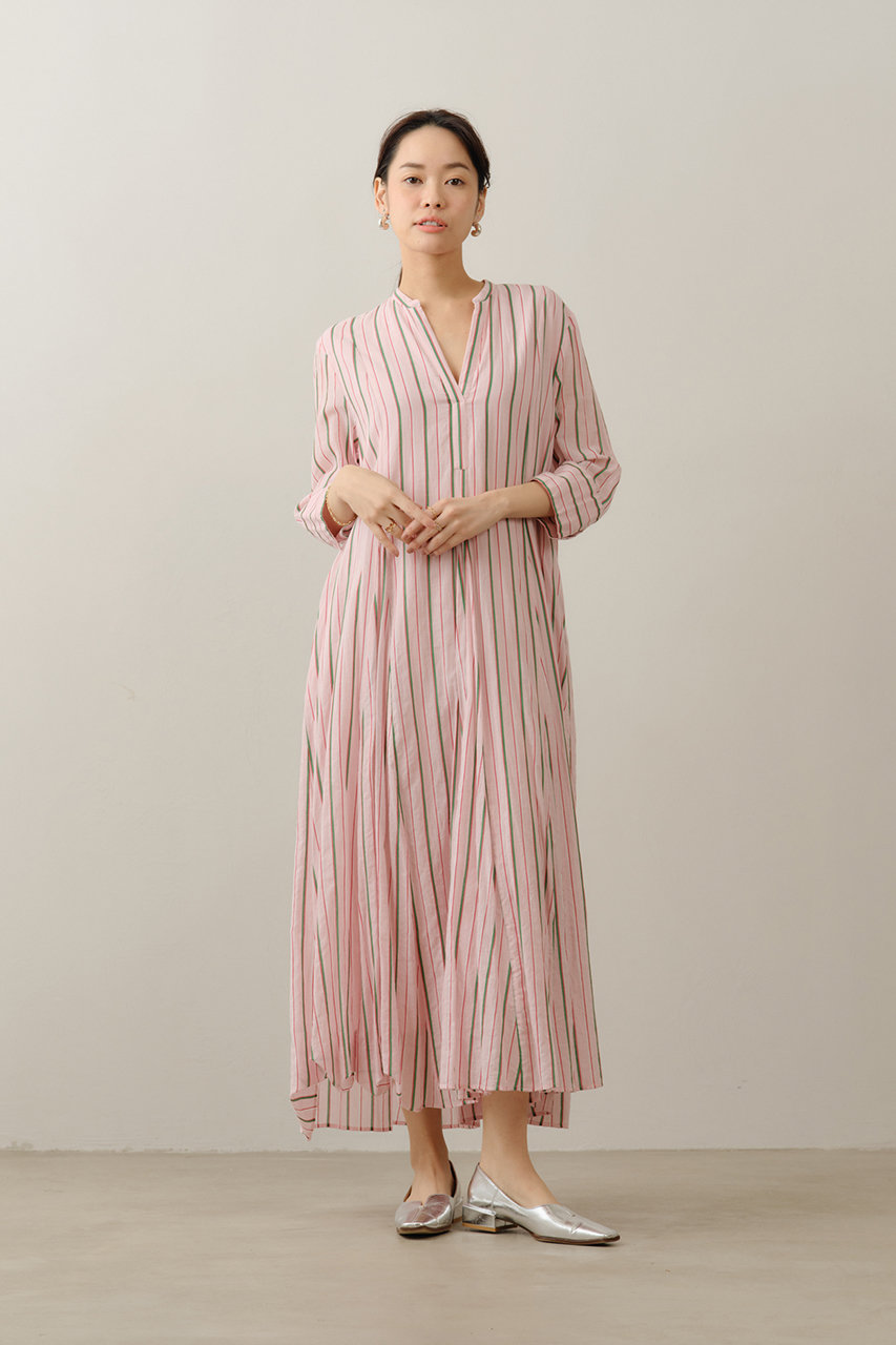 【新品】  ne Quittez pas / ヌキテパ | 刺繍ロングガウン | ピンク | レディース Cotton Voile Tiered Maxi Dress | Pasand by ne Quittez pas | パサン