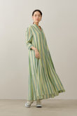 Cotton Voile Stripe パネルドレス