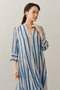 Cotton Voile Stripe パネルドレス ヌキテパ/ne Quittez pas