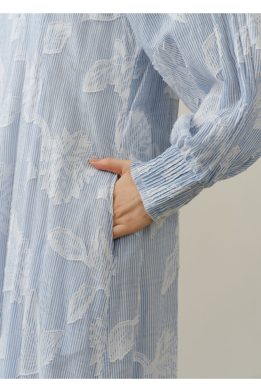 ne Quittez pas(ヌキテパ)｜Cotton Stripe Flower Jacquard フレア