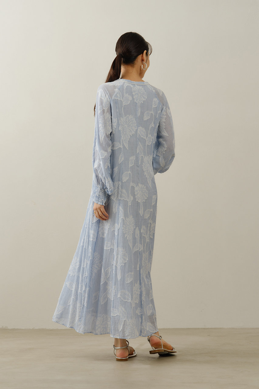 ne Quittez pas(ヌキテパ)｜Cotton Stripe Flower Jacquard フレア
