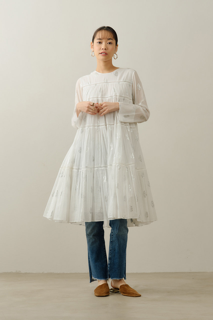 ne Quittez pas(ヌキテパ)｜Cotton Voile Foil Flower Print