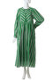 Cotton Voile  Stripe ギャザードレス ヌキテパ/ne Quittez pas