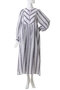 Cotton Voile  Stripe ギャザードレス ヌキテパ/ne Quittez pas