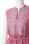 Poplin Stripe Flower Embroidery ノースリーブドレス ヌキテパ/ne Quittez pas
