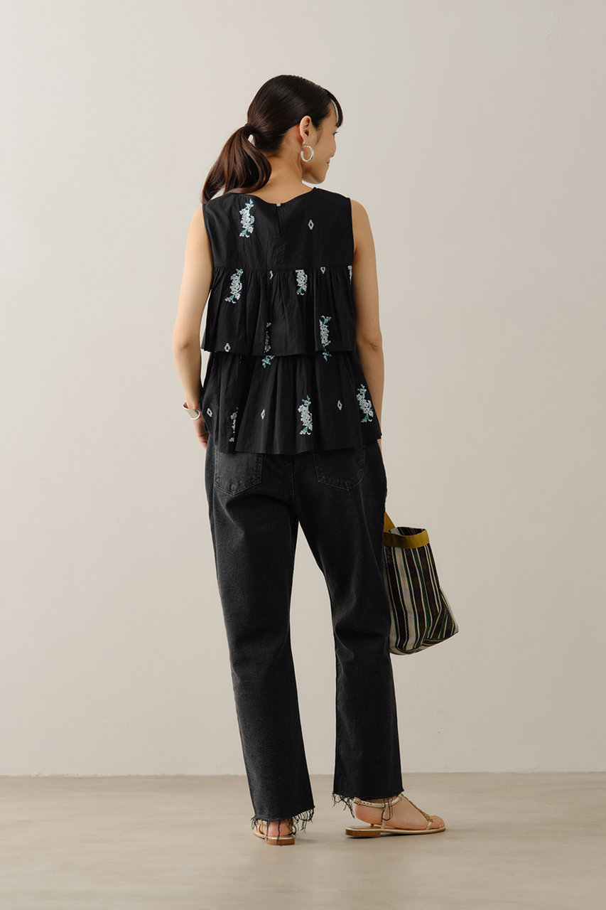 ne Quittez pas(ヌキテパ)｜Cotton Voile Jasmine Embroidery