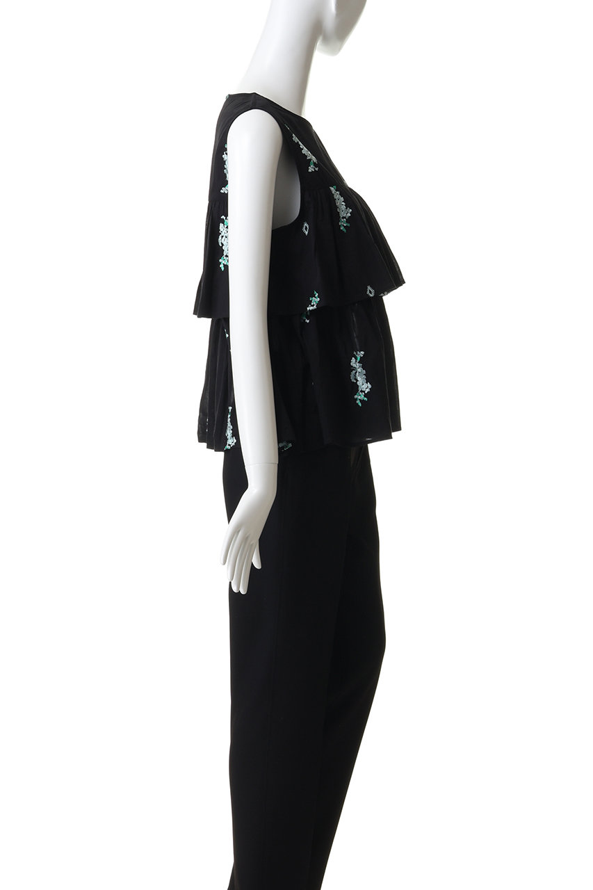 ne Quittez pas(ヌキテパ)｜Cotton Voile Jasmine Embroidery