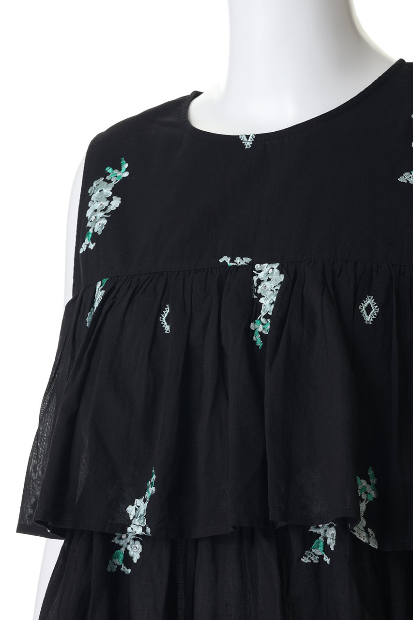 ne Quittez pas(ヌキテパ)｜Cotton Voile Jasmine Embroidery
