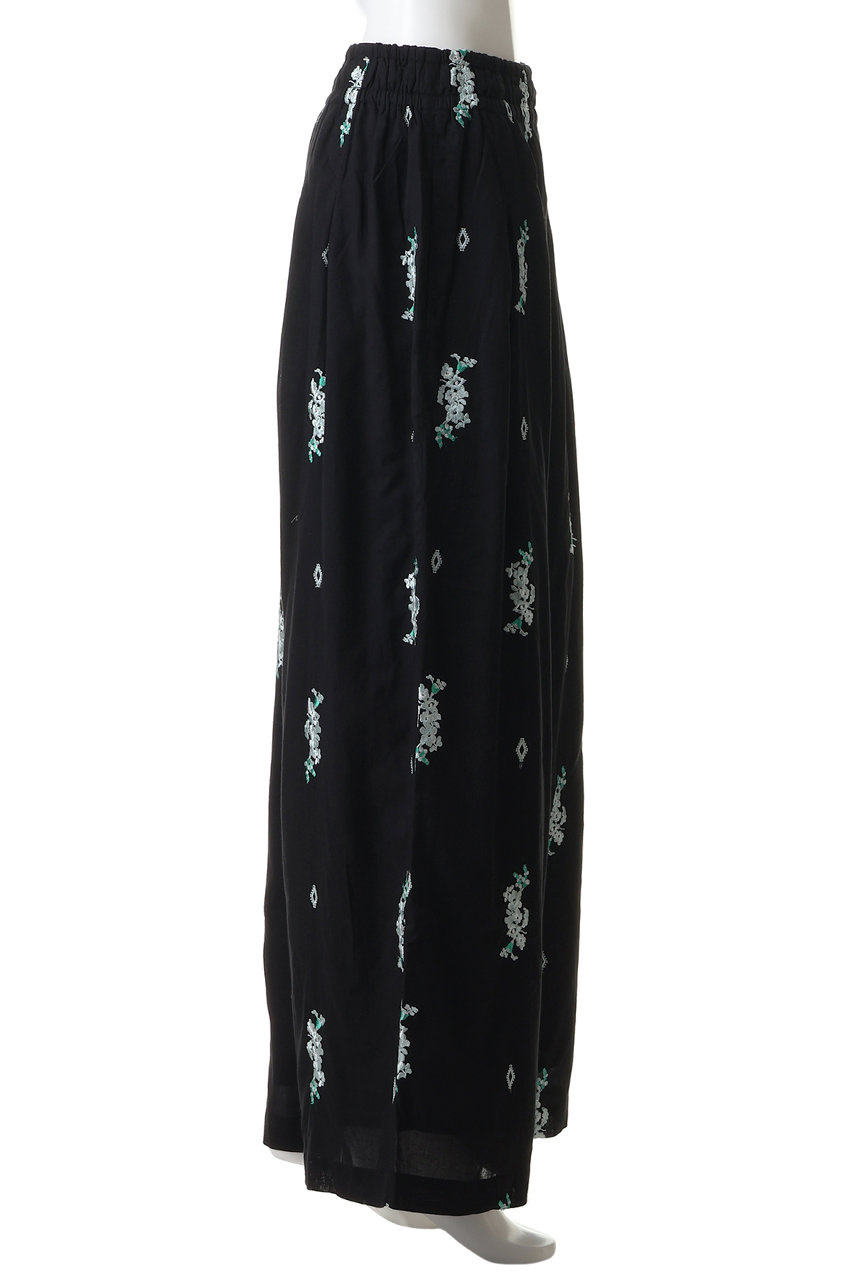 ne Quittez pas(ヌキテパ)｜Cotton Voile Jasmine Embroidery ギャザー