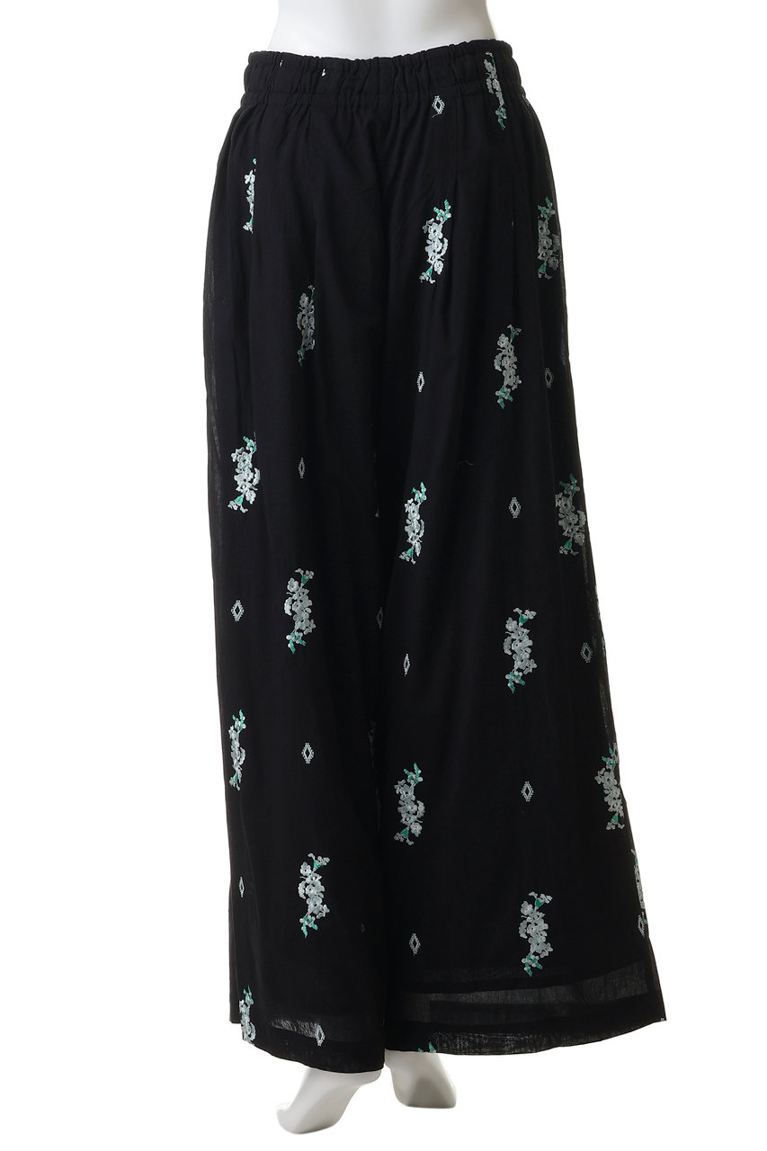 ne Quittez pas(ヌキテパ)｜Cotton Voile Jasmine Embroidery ギャザー