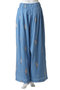 Cotton Voile Jasmine Embroidery ギャザーパンツ ヌキテパ/ne Quittez pas
