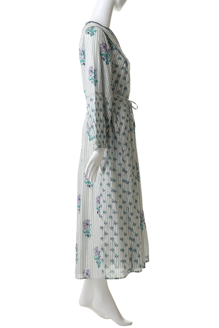 ne Quittez pas(ヌキテパ)｜Cotton Jacquard Lily Print シャーリング